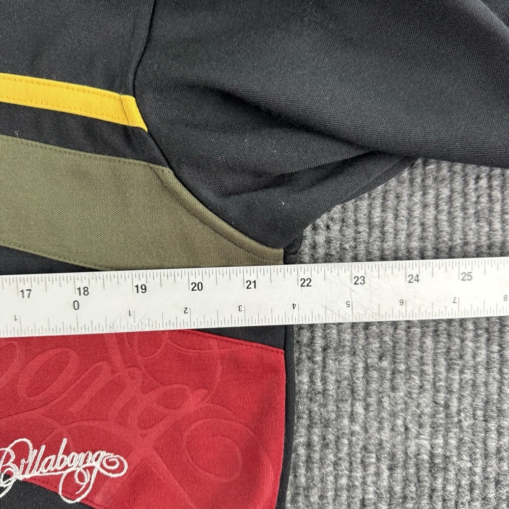 Vintage Billabong Track Jacket Men Extra Large Black Red Spell Out Logo y2k - Picture 3 of 9